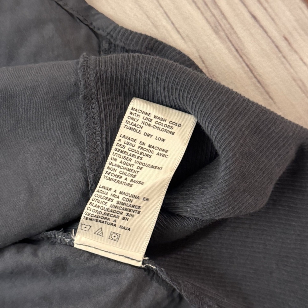 James Perse Three-Quarter Sleeve Button-Up Shirt Top Size 3 Blue Noir Women's - Picture 10 of 12